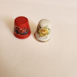 Set of Two Collectable Thimbles San Diego Zoo
